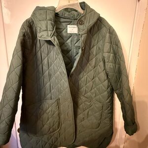 Old Navy Women's Quilted Puffer Jacket - Olive